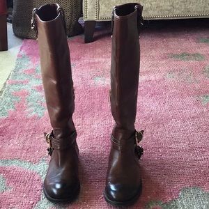 Vince Camuto Riding Brown Knee High Boot